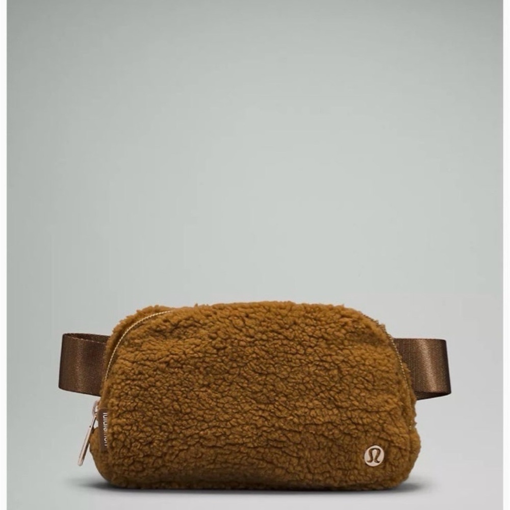 Lululemon Gold Sherpa Belt Bag